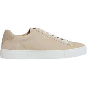 REISS FINLEY Leather Low Top Trainers